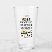 Natuurlijk is Makeup niet perfect Glas (Achterkant)
