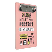 Natuurlijk is Makeup niet perfect Mini Klembord (Schuin)