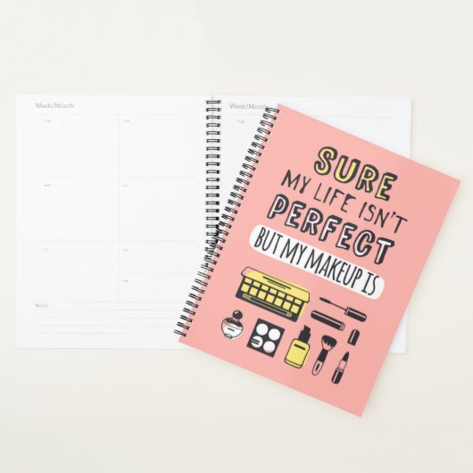 Natuurlijk is Makeup niet perfect Planner (Display)