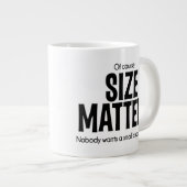 Natuurlijk is MATERIAAL BELANGRIJK Jumbo koffiemok Grote Koffiekop (Voorkant rechts)