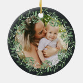 Natuurlijk Joyful | Aangepaste foto zeer grof Keramisch Ornament (Achterkant)