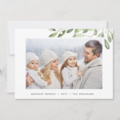 Natuurlijk Joyful | Botanische foto van Elegant Feestdagenkaart (Voorkant)