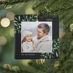 Natuurlijk Joyful   Botanische persoonlijke foto Keramisch Ornament