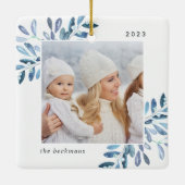 Natuurlijk Joyful | Botanische persoonlijke foto Keramisch Ornament (Achterkant)