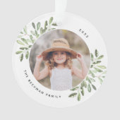 Natuurlijk Joyful | Botanische persoonlijke foto Ornament (voorkant)