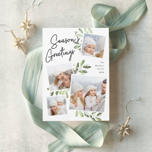 Natuurlijk Joyful   Kerstfotocollage Feestdagenkaart