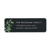 Natuurlijk Joyful | Terugkeeradres Waterverf Etiket (Voorkant)