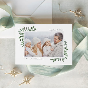 Natuurlijk Joyful   Vakantieknopkaart Feestdagenkaart