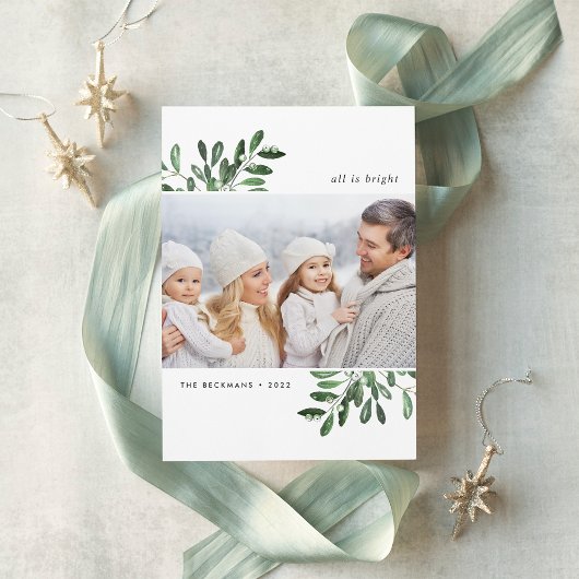 Natuurlijk Joyful | Vakantieknopkaart Feestdagenkaart