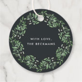 Natuurlijk Joyful | Waterverf kerstcadeaus Bedankjes Labels (Achterkant)