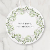 Natuurlijk Joyful | Waterverf kerstcadeaus Bedankjes Labels (Achterkant)