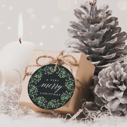Natuurlijk Joyful | Waterverf kerstcadeaus Bedankjes Labels