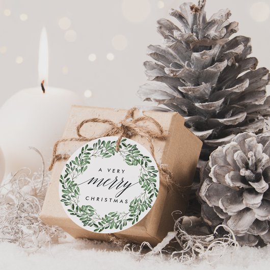 Natuurlijk Joyful | Waterverf kerstcadeaus Bedankjes Labels