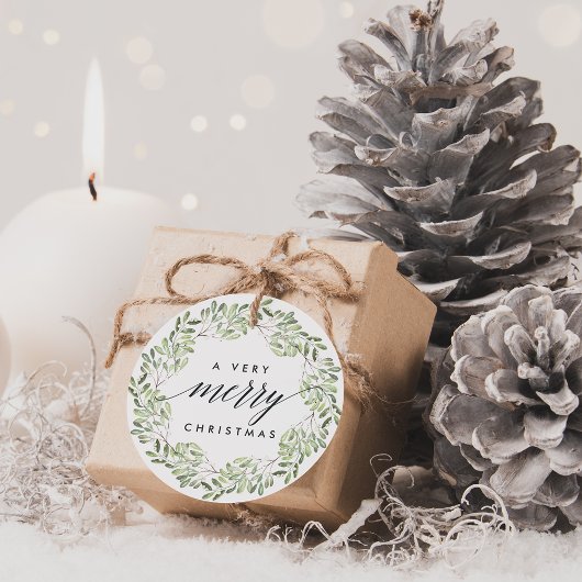 Natuurlijk Joyful | Waterverf kerstcadeaus Bedankjes Labels