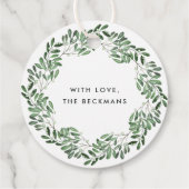 Natuurlijk Joyful | Waterverf kerstcadeaus Bedankjes Labels (Achterkant)