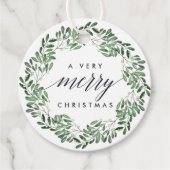 Natuurlijk Joyful | Waterverf kerstcadeaus Bedankjes Labels (Voorkant)