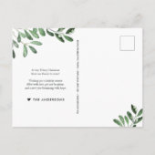 Natuurlijk Joyful Wreath | Kerstbeker met fotocoll Feestdagenkaart (Achterkant)