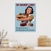 Natuurlijk kan ik dat. — Grens Poster (Keuken)