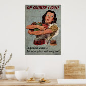 Natuurlijk kan ik dat. Ik ben zo patriottisch als Poster (Keuken)