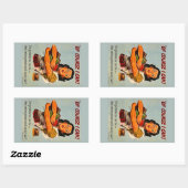 Natuurlijk kan ik dat!  retro Tweede Wereldoorlog Rechthoekige Sticker (Vel)