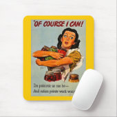 Natuurlijk kan ik dat.  Tweede Wereldoorlog Muismat (Met muis)