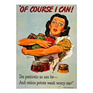 Natuurlijk kan ik dat.  WWII Propaganda-Poster Foto Afdruk