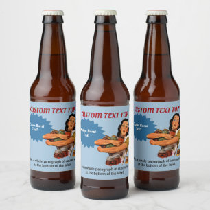 Natuurlijk kan ik flesetiket dragen bier etiket