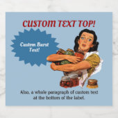 Natuurlijk kan ik flesetiket dragen bier etiket (Enkel label)