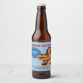 Natuurlijk kan ik flesetiket dragen bier etiket