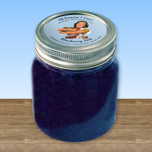 Natuurlijk kan ik het deksellabel van de pot halen ronde sticker