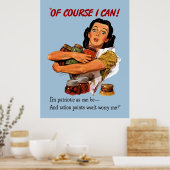 Natuurlijk kan ik Poster (Keuken)