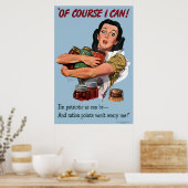 Natuurlijk kan ik  Poster afdrukken (Keuken)