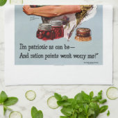 Natuurlijk kan ik theedoek (Gevouwen)