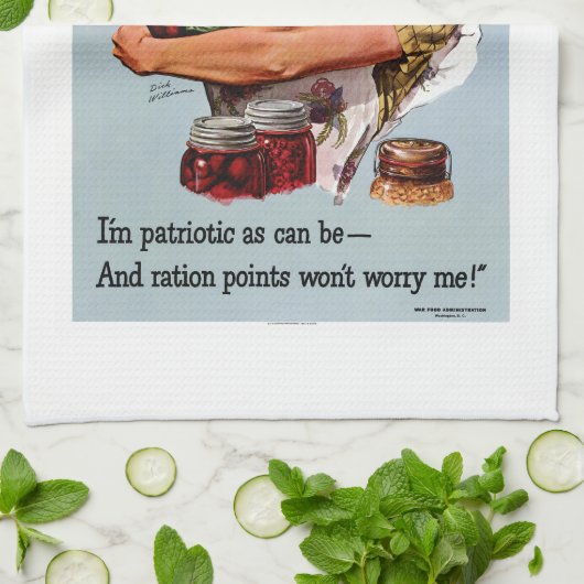 Natuurlijk kan ik theedoek (Gevouwen)