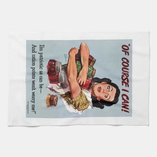 Natuurlijk kan ik theedoek (Horizontaal)