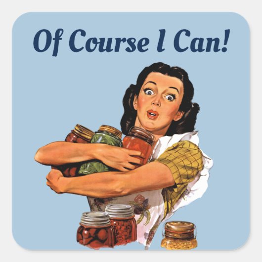 Natuurlijk kan ik vierkante sticker (Voorkant)