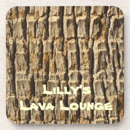 Natuurlijk kool Surfaces_Palm Tree Bark_personaliz Bier Onderzetter