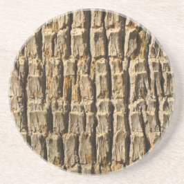 Natuurlijk koude oppervlakken_palmboomschors zandsteen onderzetter