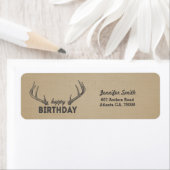 Natuurlijk Kraftpapier-document voelt DouaneAdrese Etiket (Insitu)