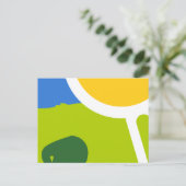 Natuurlijk landschap briefkaart (Staand voorkant)