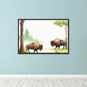 Natuurlijk landschap canvas afdruk (Insitu (Houten vloer))