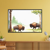 Natuurlijk landschap canvas afdruk (Insitu (Woonkamer))
