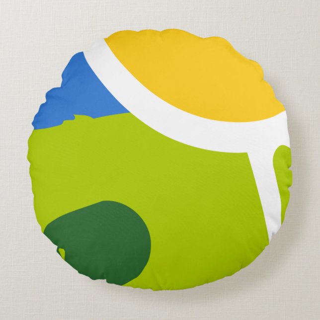 Natuurlijk landschap rond kussen (Voorkant)