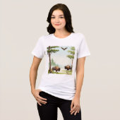 Natuurlijk landschap Tri-Blend shirt (Voorkant volledig)