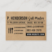 Natuurlijk | Lay-out | BBQ Visitekaartje (Achterkant)