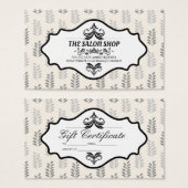 Natuurlijk lederpatroon | Cadeau Visitekaartje (Voorkant /achterkant)