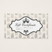 Natuurlijk lederpatroon | Cadeau Visitekaartje (Achterkant)