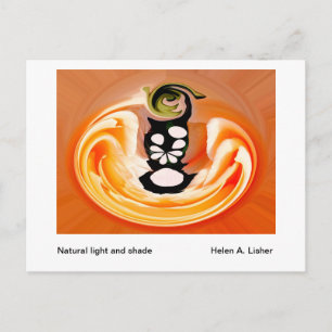 Natuurlijk licht en schaduw briefkaart