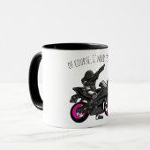 Natuurlijk luister ik... Grappige motorfiets Mok (Voorkant links)