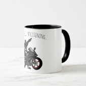 Natuurlijk luister ik... Grappige motorfiets Mok (Voorkant rechts)